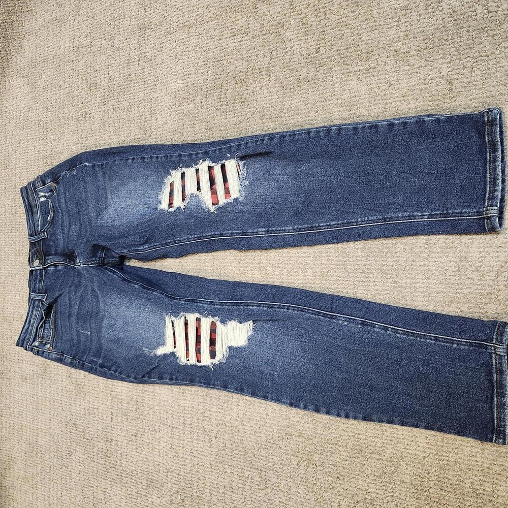 Judy Blue Jeans Boyfriend Fit Blue Distressed Women’s Size 30